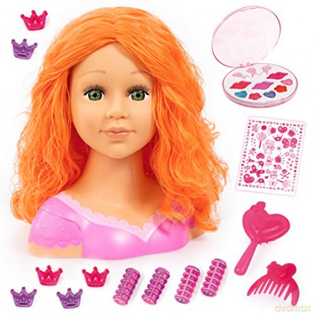 Bayer Głowa do czesania stylizacji Charlene Super Model + kosmetyki 90088BO