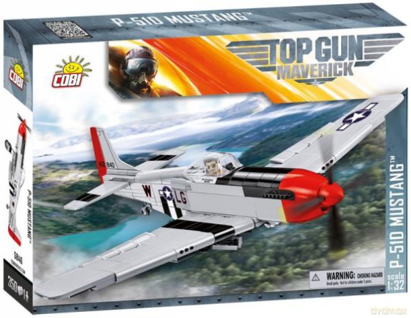 COBI 5846 TOP GUN MAVERICK North American P-51D Mustang 350 klocków [KLOCKI]