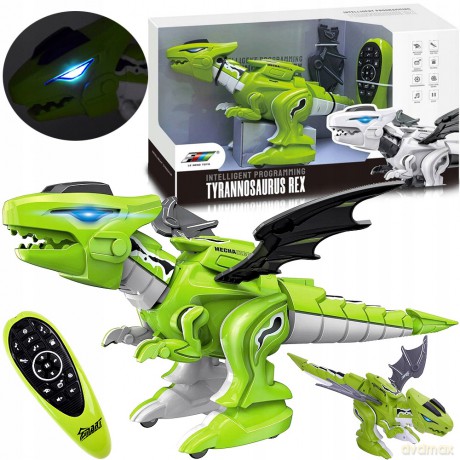 Dinozaur cyber na radio, zielony 1007978