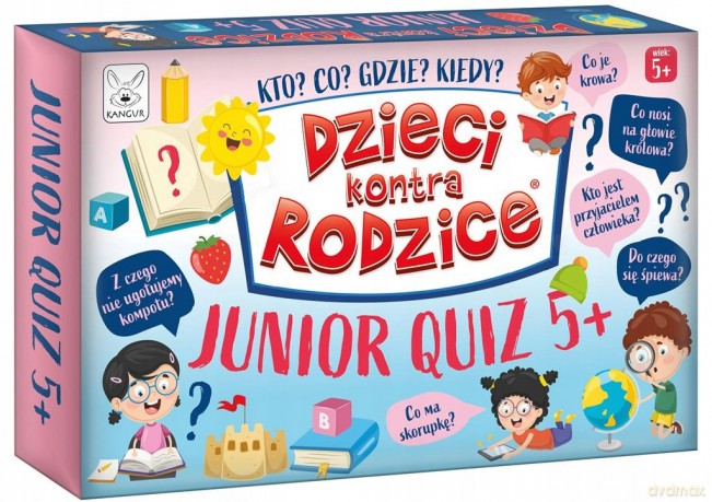 Gra Dzieci kontra Rodzice Junior Quiz 5+ Kangur [GRA]