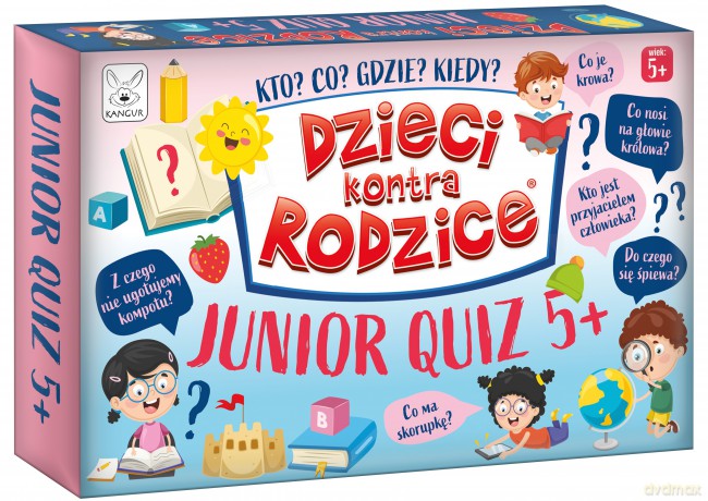 Gra Dzieci kontra Rodzice Junior Quiz 5+ Kangur [GRA]