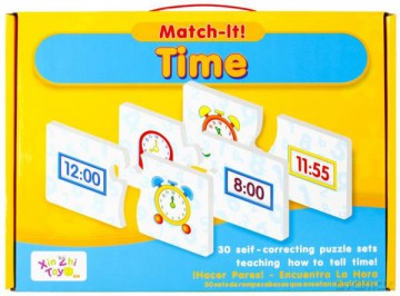 Gra edukacyjna puzzle Zegar 482567 [GRA]