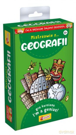 I'm a Genius Talent School Mistrzowie z geografii - edukacyjna gra karciana PL92307 [GRA]