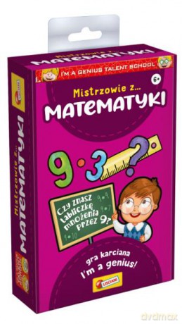I'm a Genius Talent School Mistrzowie z matematyki - edukacyjna gra karciana PL92284 [GRA]
