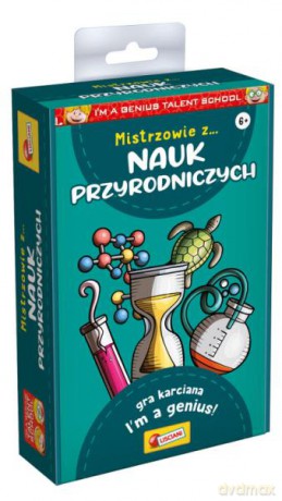 I'm a Genius Talent School Mistrzowie z nauk przyrodniczych - edukacyjna gra karciana PL92451 [GRA]