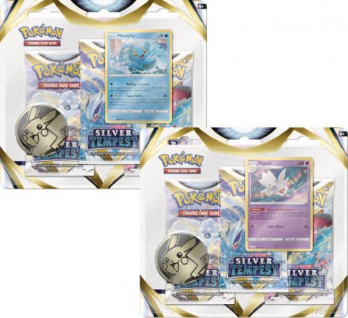 Karty Pokemon TCG: Silver Tempest 3-Pack Blister mix