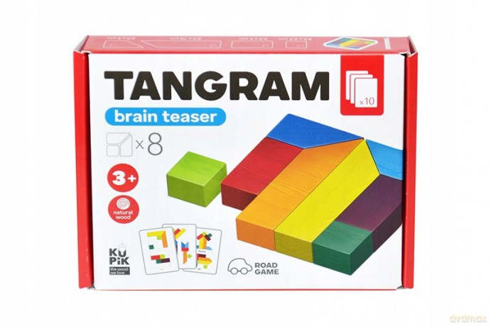 Klocki drewniane Tangram 8el 900446