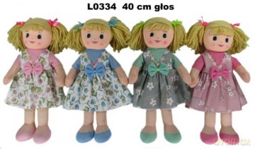 Lalka 4 wzory 40 cm 156747 mix