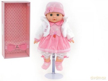 Lalka dziewczynka 40 cm z dźwiękiem 456761-575516 w pudełku