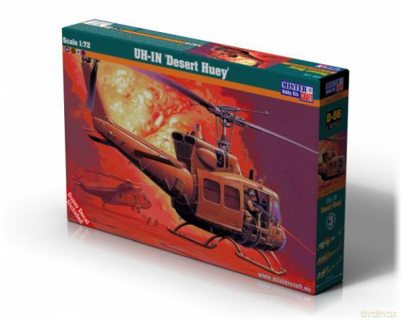 Model helikoptera do sklejania Starter SET SD-56 UH-1N Desert Hueyy 1:72