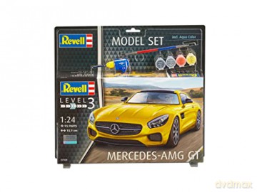 Model samochodu do sklejania 1:24 67028 Mercedes-AMG GT + 4 farbki, pędzelek, klej