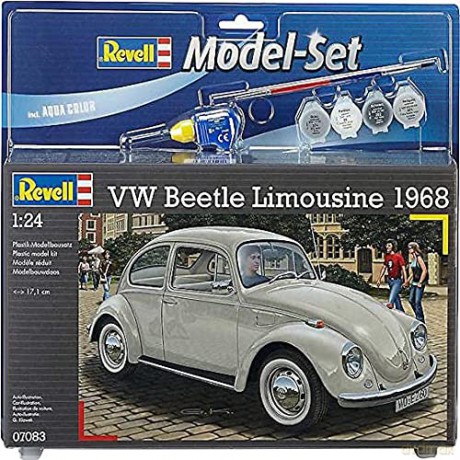 Model samochodu do sklejania 1:24 67083 VW Beetle Limousine 68 + 4 farbki, pędzelek, klej