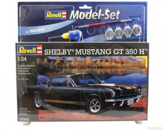 Model samochodu do sklejania 1:24 67242 Shelby Mustang GT 350 + 4 farbki, pędzelek, klej