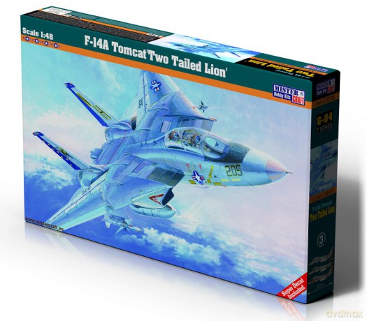 Model samolotu do sklejania G-04 F-14A Tomcat Two Tailed Lion 1:48