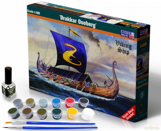Model statku do sklejania Starter SET SD-209 Drakar Oseberg 1:72