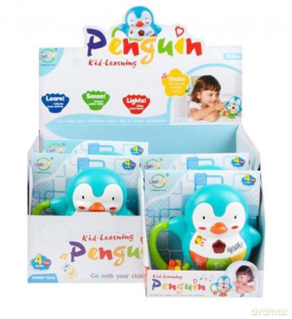 Pianinko z grzechotką Pingwin 443204