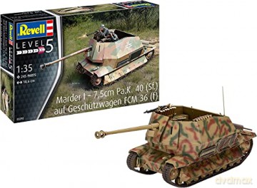 Pojazd do sklejania 1:35 03292 Marder I - 7,5 cm Pa.K. 40 (Sf.) Auf Geschutzwagen FCM 36 (f)