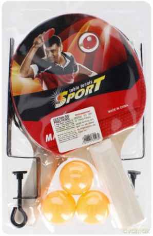 Rakietki do ping-ponga z 3 piłeczkami 511574 [GRA]