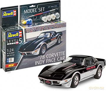 Samochód do sklejania 1:24 67646 '78 Corvette Indy Pace Car Model set