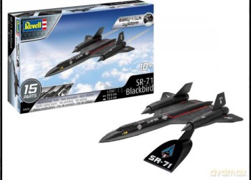 Samolot do sklejania 1:110 63652 Lockheed SR-71 Blackbird + 5 farbek, pędzelek