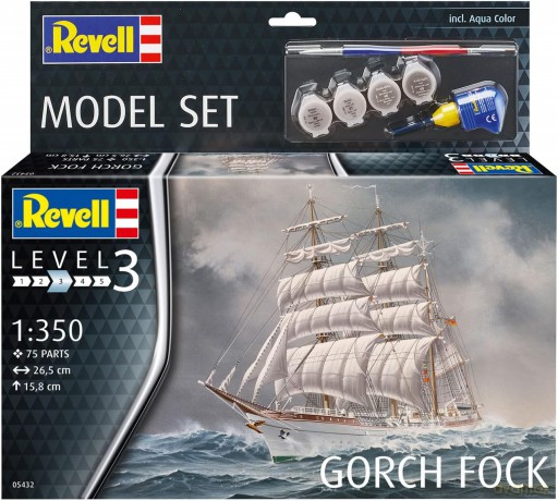 Statek do sklejania 1:350 65432 Gorch Fock Model set