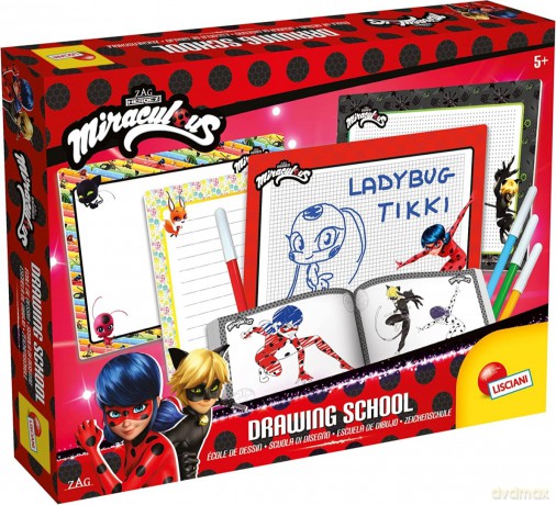 Szkoła rysowania Miraculum Biedronka i Czarny Kot 96923 LISCIANI Ladybug