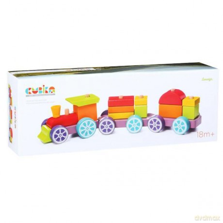 Tęczowy pociąg expresowy drewniany LP-3 12923