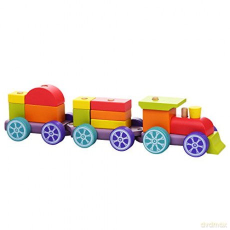 Tęczowy pociąg expresowy drewniany LP-3 12923