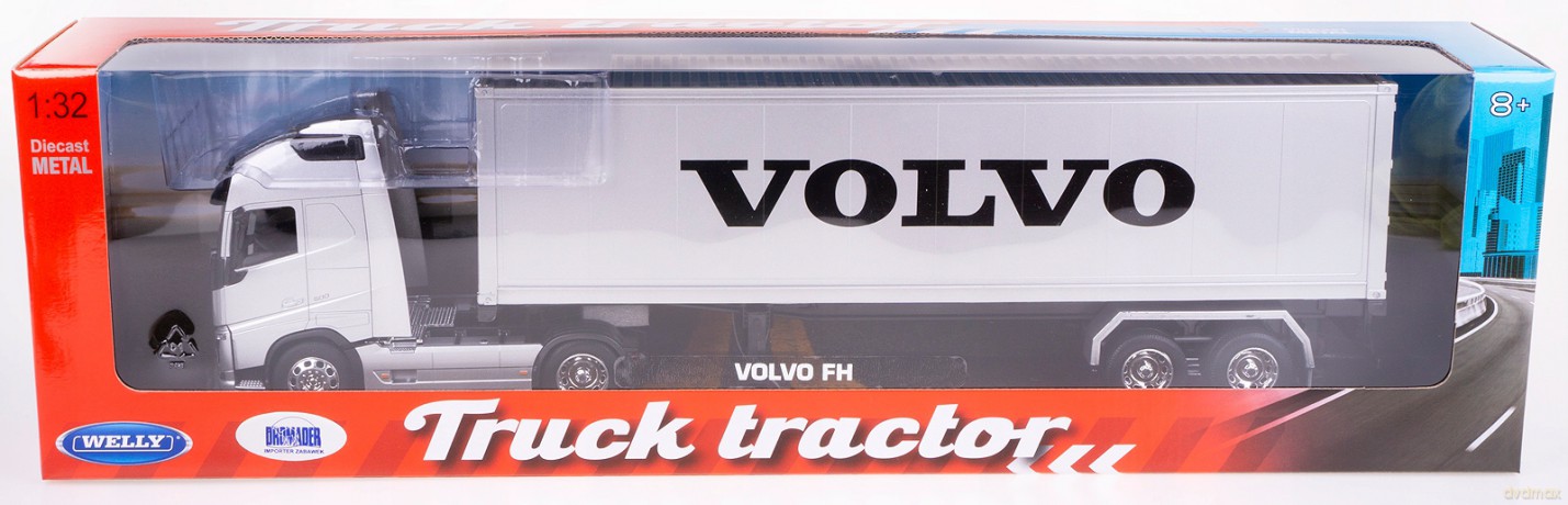 WELLY Truck z przyczepą 1:32 VOLVO FH