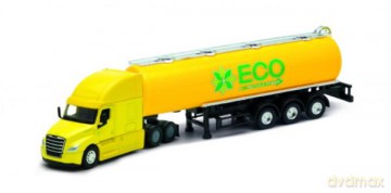 WELLY Truck z przyczepą 1:64 Freightliner Cascadia cysterna