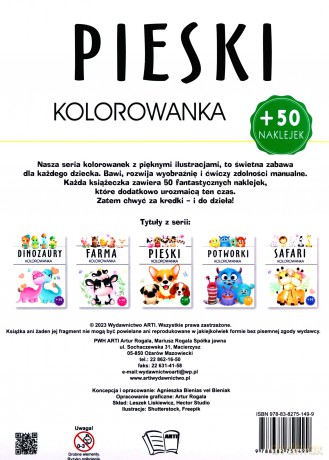 Pieski. Kolorowanka [KSIĄŻKA]