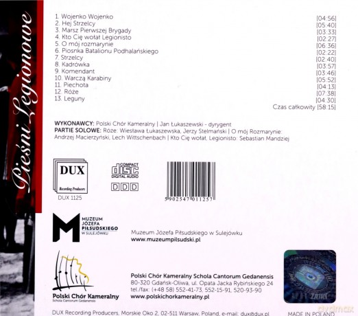 Ireneusz Lukaszewski: Songs of Legionowo [CD]