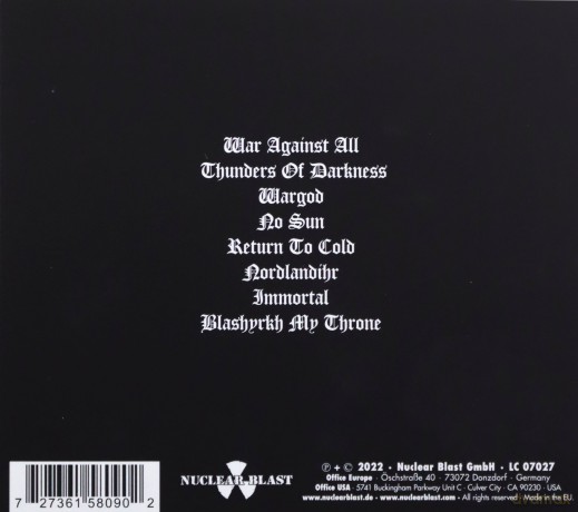 Immortal: War Against All (digipack) [CD]