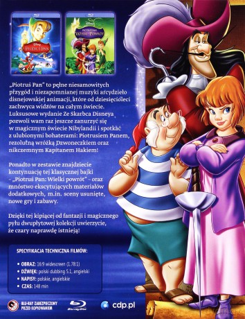 Piotruś Pan / Piotruś Pan Wielki Powrót (Disney) [2Blu-Ray]