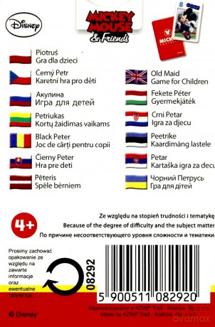 TREFL Karty Piotruś Myszka Miki Football 08292 [KARTY]