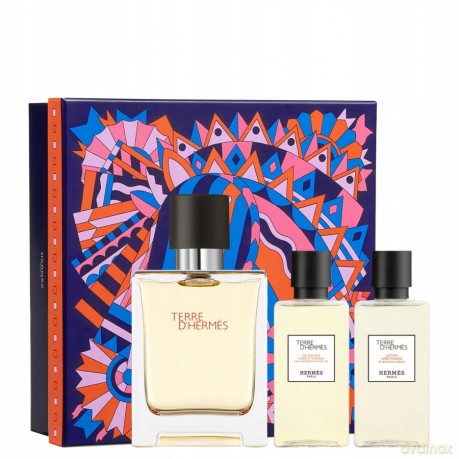 Hermes Terre D` Hermes - Woda Toaletowa 50 ml + sprchový gel 40 ml + voda po holení 40 ml