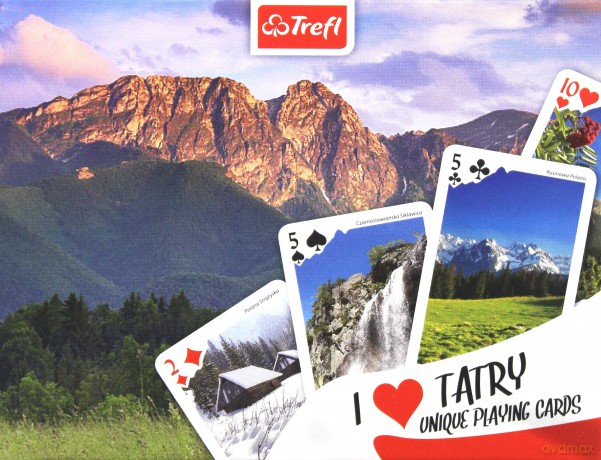 TREFL Karty 55 el. Listków Tatry Góry 08361 [KARTY]