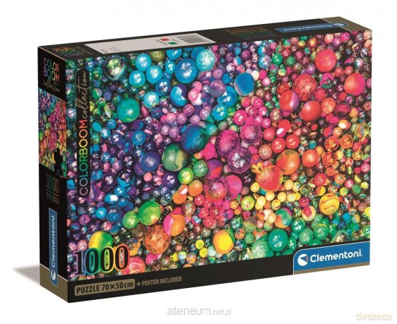 CLEMENTONI 1000 el. Compact Colorboom Marbles [PUZZLE]