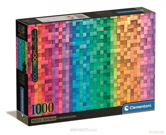 CLEMENTONI 1000 el. Compact Colorboom Pixel [PUZZLE]