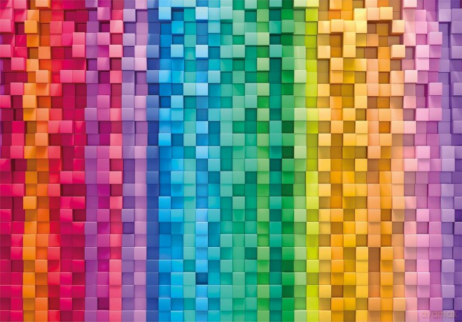 CLEMENTONI 1000 el. Compact Colorboom Pixel [PUZZLE]