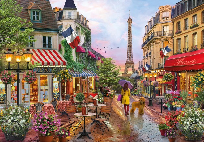 CLEMENTONI 1000 el. Compact Flowers in Paris [PUZZLE]