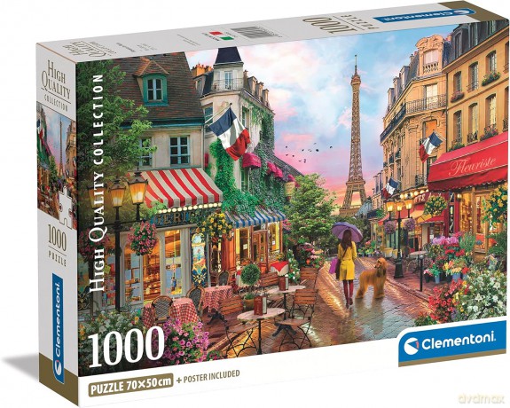 CLEMENTONI 1000 el. Compact Flowers in Paris [PUZZLE]