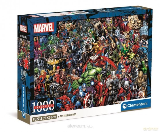 CLEMENTONI 1000 el. Compact Impossible Marvel [PUZZLE]