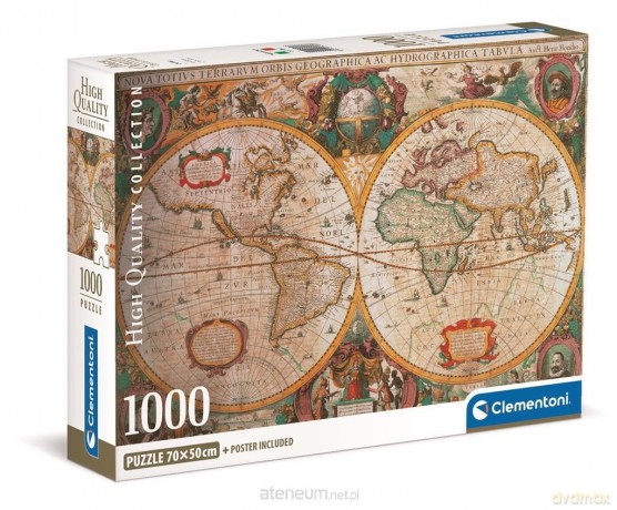 CLEMENTONI 1000 el. Compact Mappa Antica [PUZZLE]