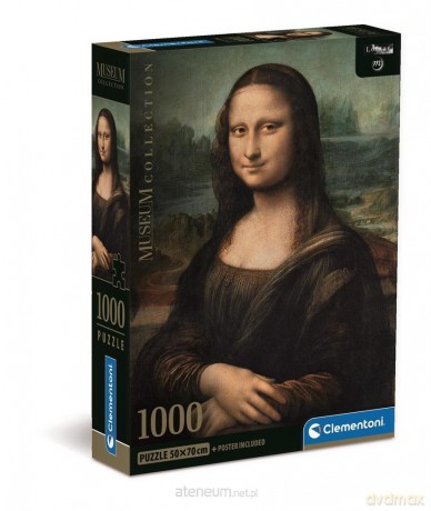 CLEMENTONI 1000 el. Compact Museum Leonardo - Gioconda [PUZZLE]