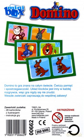 TREFL DOMINO Podróżne zwierzęta 00662 [GRA]