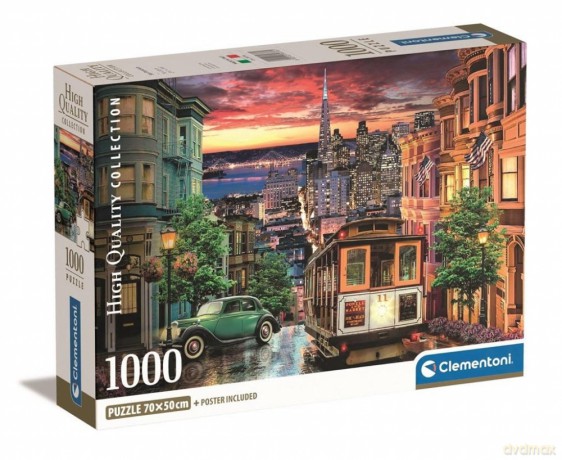 CLEMENTONI 1000 el. Compact San Francisco [PUZZLE]
