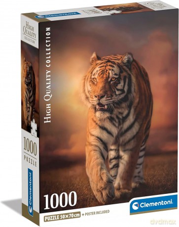 CLEMENTONI 1000 el. Compact Tiger [PUZZLE]