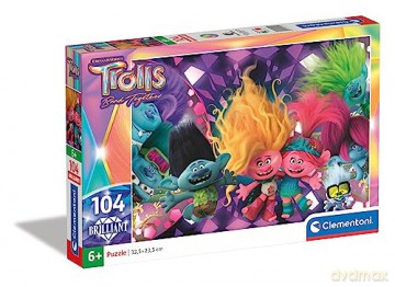 CLEMENTONI 104 el. Brilliant Trolls 3 [PUZZLE]