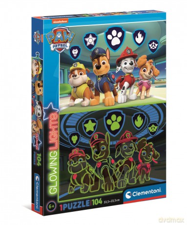 CLEMENTONI 104 el. Glowing Paw Patrol [PUZZLE]